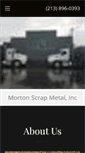 Mobile Screenshot of mortonscrapmetal.com