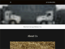 Tablet Screenshot of mortonscrapmetal.com